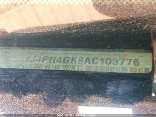 Photo 8 VIN: 1J4PR4GK8AC103776 - JEEP GRAND CHEROKEE 