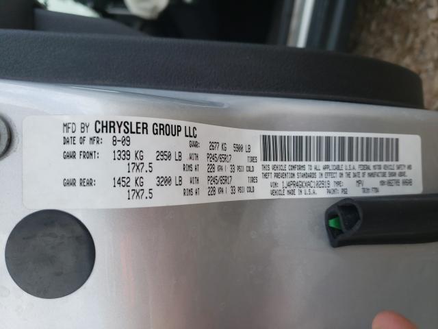 Photo 9 VIN: 1J4PR4GKXAC102919 - JEEP GRAND CHER 