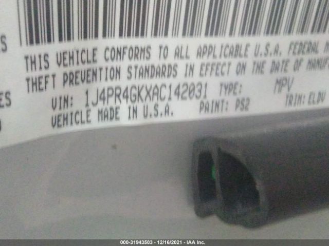 Photo 8 VIN: 1J4PR4GKXAC142031 - JEEP GRAND CHEROKEE 