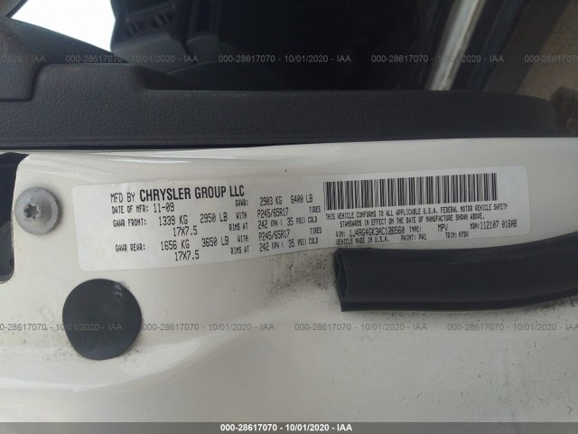 Photo 8 VIN: 1J4RG4GK3AC126560 - JEEP COMMANDER 