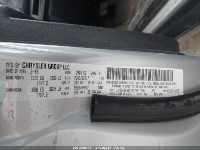 Photo 8 VIN: 1J4RG4GK3AC161793 - JEEP COMMANDER 