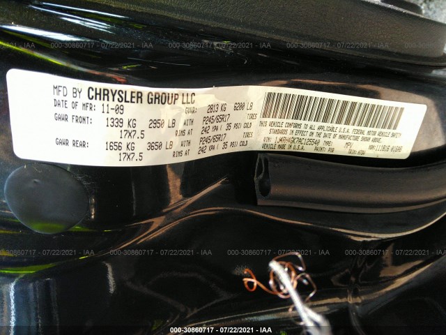 Photo 8 VIN: 1J4RH4GK7AC125540 - JEEP COMMANDER 