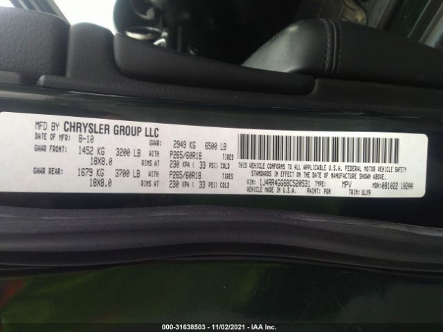 Photo 8 VIN: 1J4RR4GG6BC520531 - JEEP GRAND CHEROKEE 