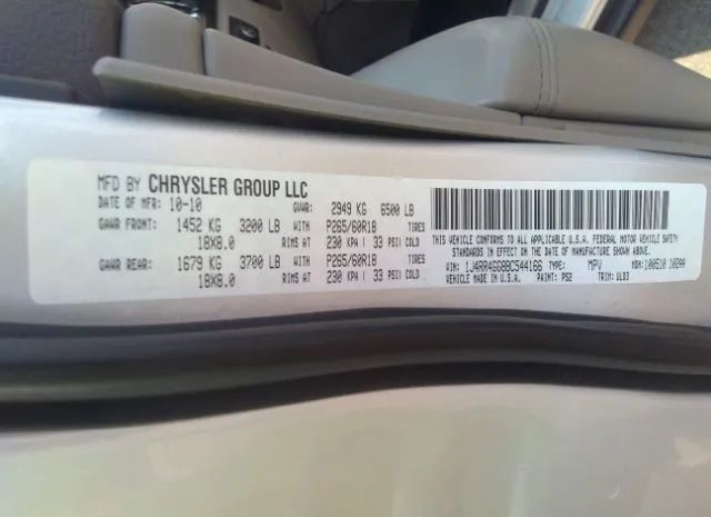 Photo 8 VIN: 1J4RR4GG8BC544166 - JEEP GRAND CHEROKEE 