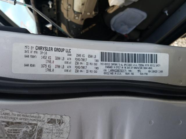 Photo 9 VIN: 1J4RR4GG8BC563171 - JEEP GRAND CHER 