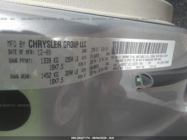 Photo 8 VIN: 1J4RR5GT1AC118370 - JEEP GRAND CHEROKEE 