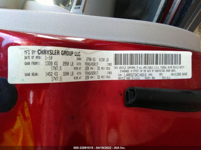 Photo 8 VIN: 1J4RR5GT5AC146916 - JEEP GRAND CHEROKEE 