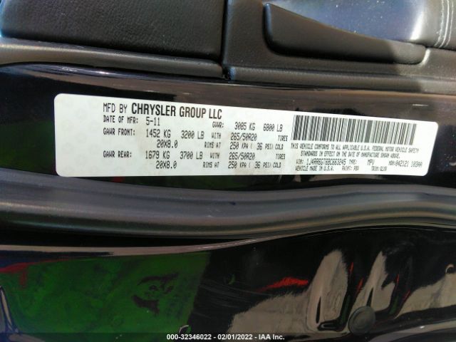 Photo 8 VIN: 1J4RR6GT6BC663245 - JEEP GRAND CHEROKEE 