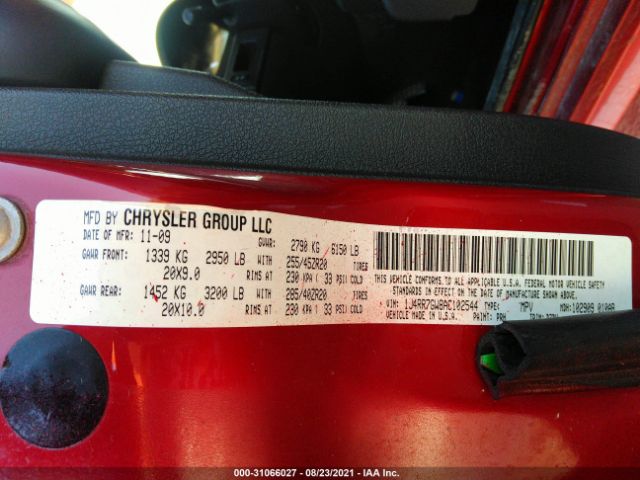 Photo 8 VIN: 1J4RR7GW8AC102544 - JEEP GRAND CHEROKEE 