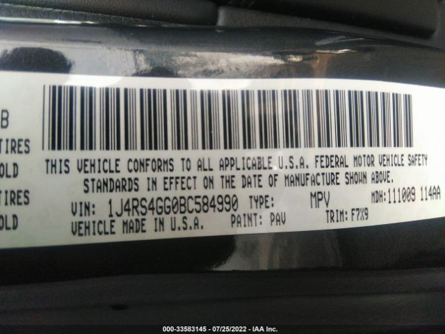 Photo 8 VIN: 1J4RS4GG0BC584990 - JEEP GRAND CHEROKEE 