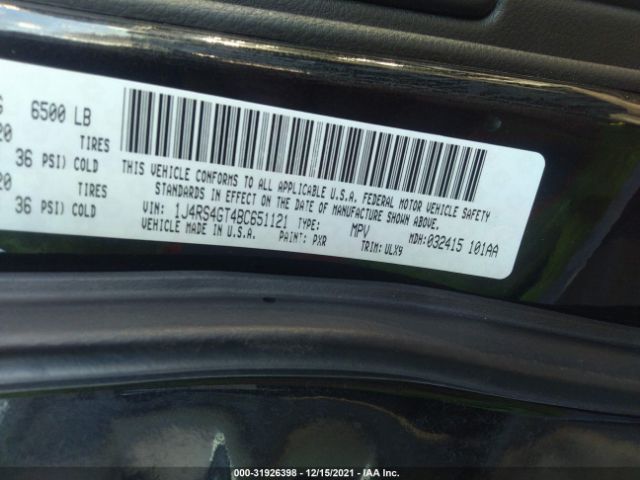 Photo 8 VIN: 1J4RS4GT4BC651121 - JEEP GRAND CHEROKEE 