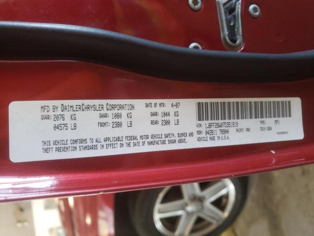 Photo 9 VIN: 1J8FF28W07D351919 - JEEP PATRIOT SP 