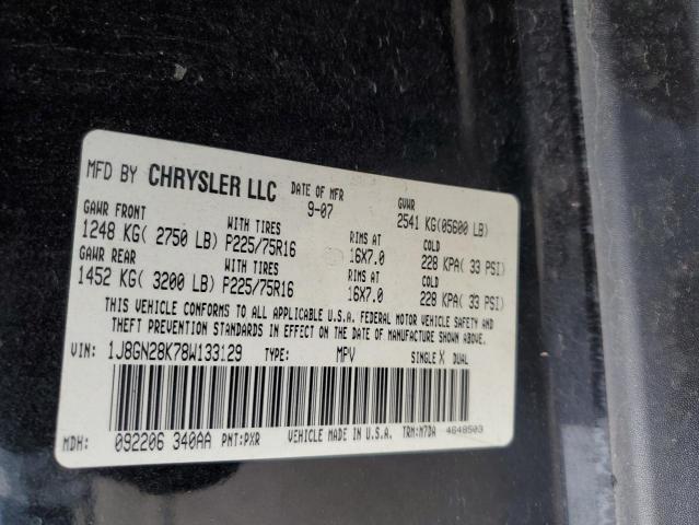 Photo 12 VIN: 1J8GN28K78W133129 - JEEP LIBERTY SP 