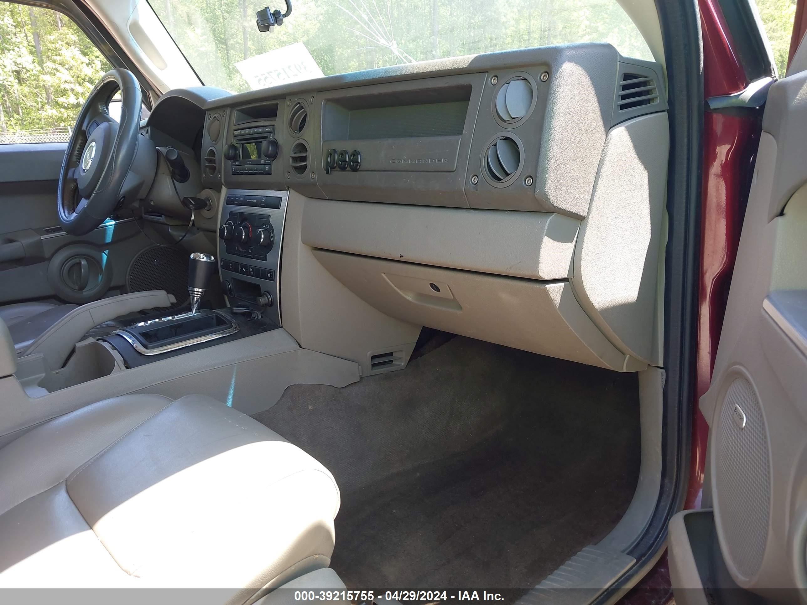 Photo 4 VIN: 1J8HG48K27C570109 - JEEP COMMANDER 