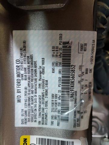 Photo 11 VIN: 1LN6L9TK0K5605852 - LINCOLN CONTINENTL 