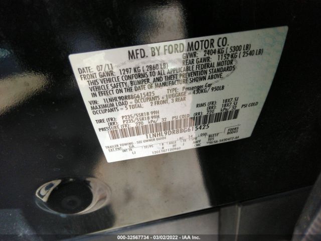 Photo 8 VIN: 1LNHL9DR8BG615425 - LINCOLN MKS 