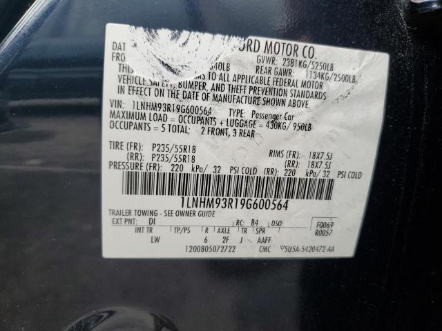 Photo 11 VIN: 1LNHM93R19G600564 - LINCOLN MKS 