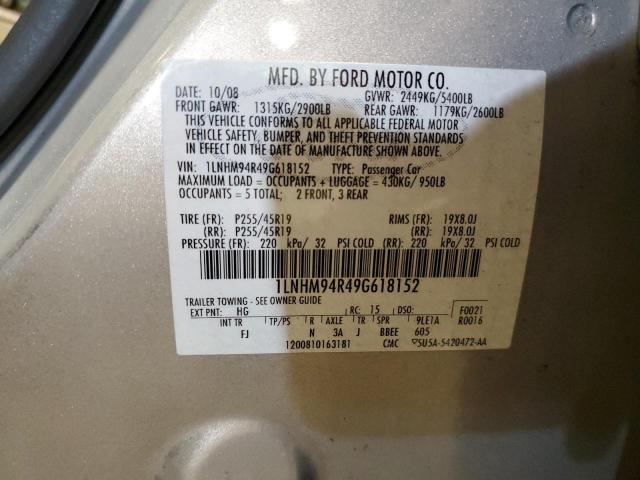 Photo 11 VIN: 1LNHM94R49G618152 - LINCOLN MKS 