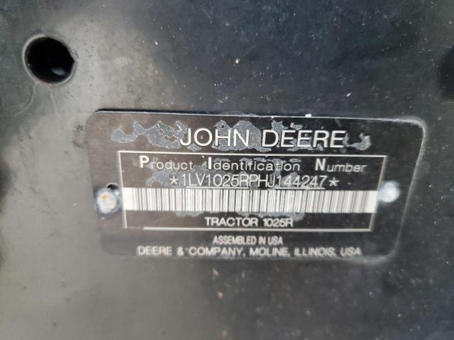 Photo 9 VIN: 1LV1025RPHJ144247 - JOHN DEERE 1025R 