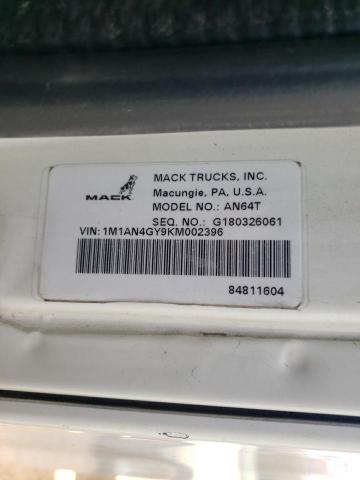 Photo 9 VIN: 1M1AN4GY9KM002396 - MACK ANTHEM 