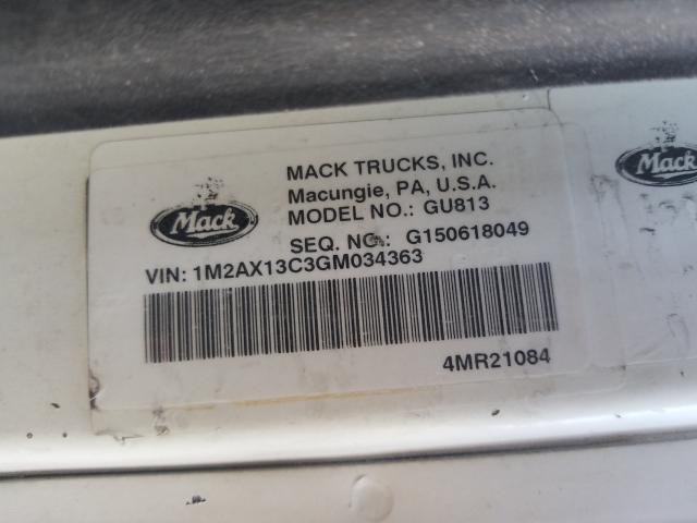 Photo 9 VIN: 1M2AX13C3GM034363 - MACK 200 