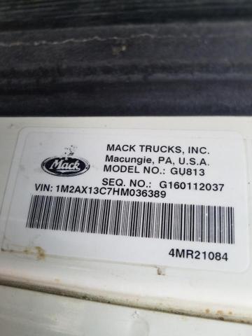 Photo 9 VIN: 1M2AX13C7HM036389 - MACK 800 GU800 