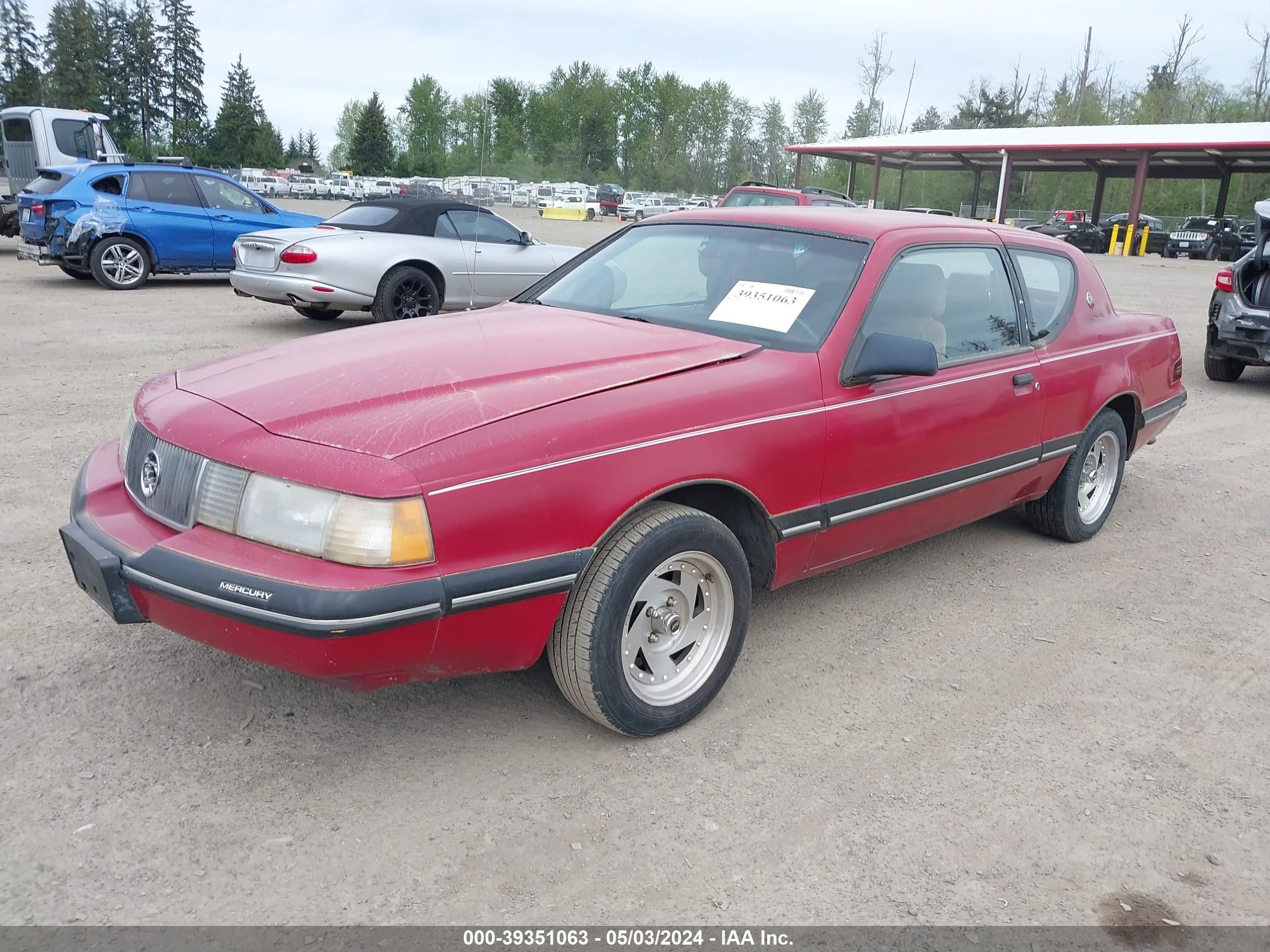 Photo 1 VIN: 1MEBM62F7HH630711 - MERCURY COUGAR 