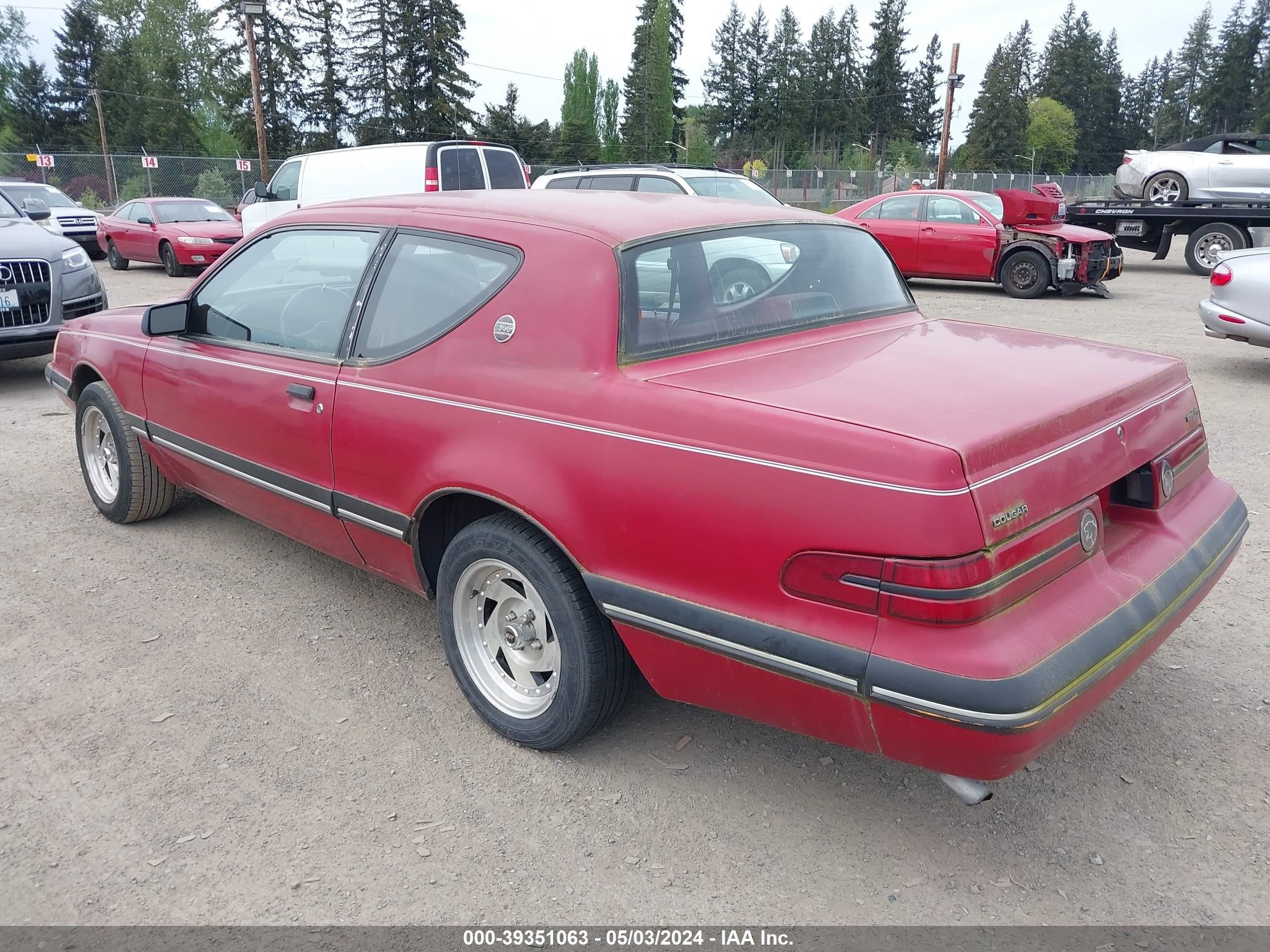 Photo 2 VIN: 1MEBM62F7HH630711 - MERCURY COUGAR 