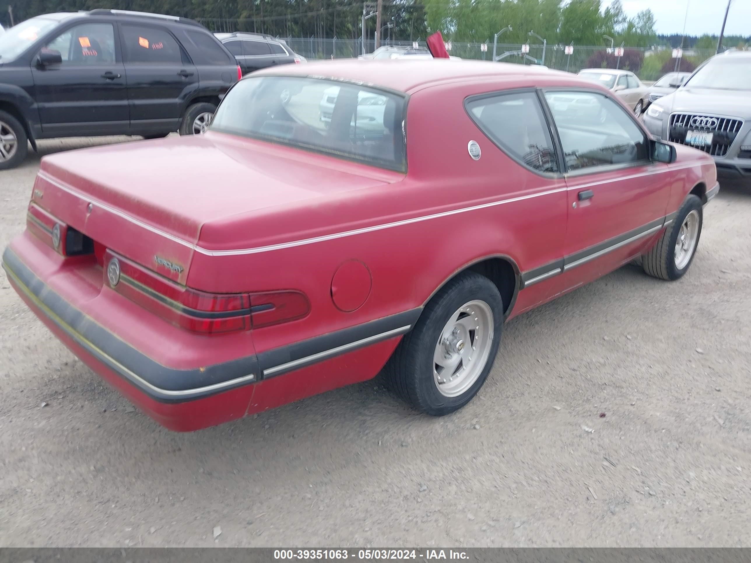 Photo 3 VIN: 1MEBM62F7HH630711 - MERCURY COUGAR 