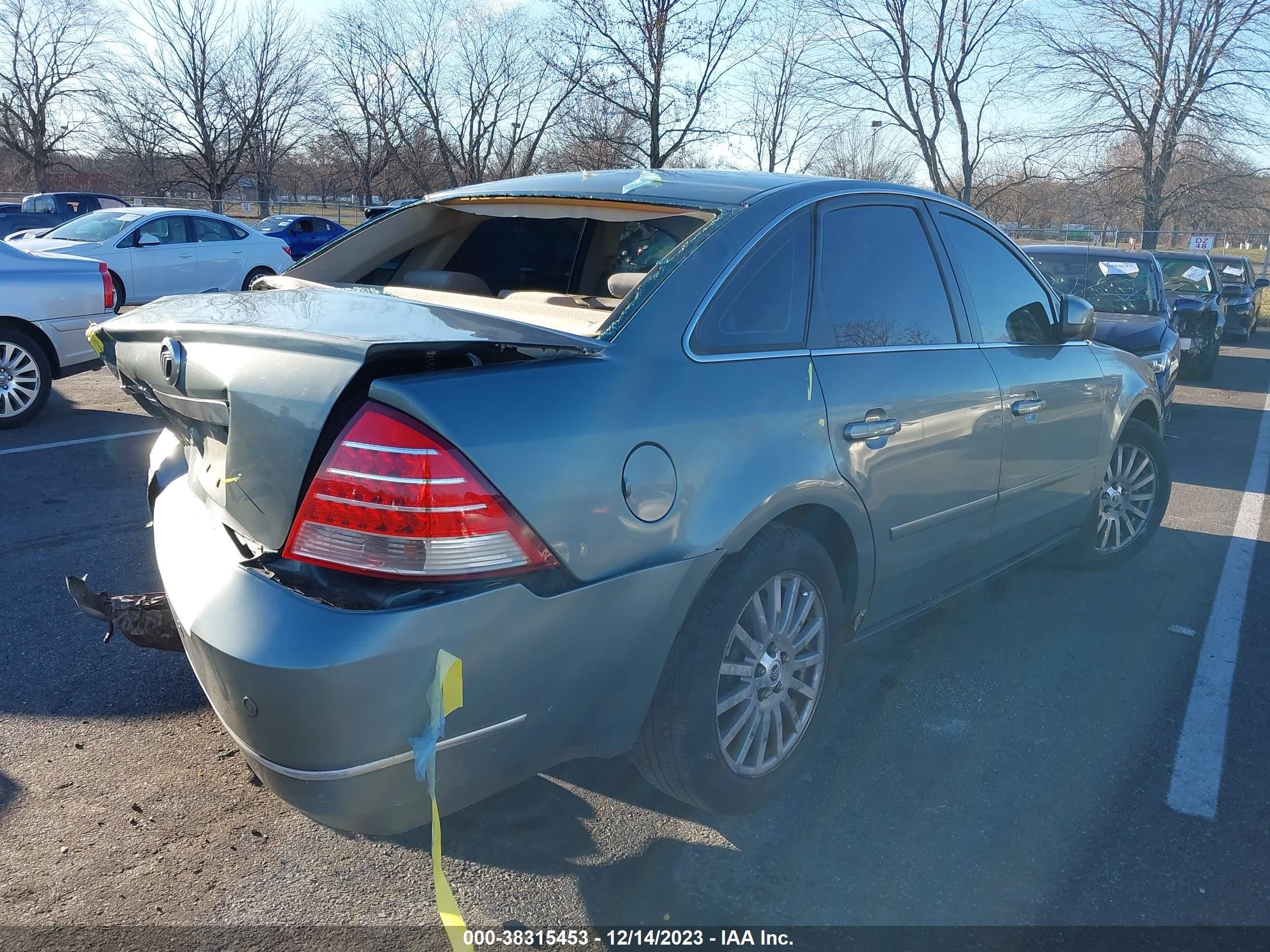 Photo 3 VIN: 1MEFM42136G600117 - MERCURY MONTEGO 