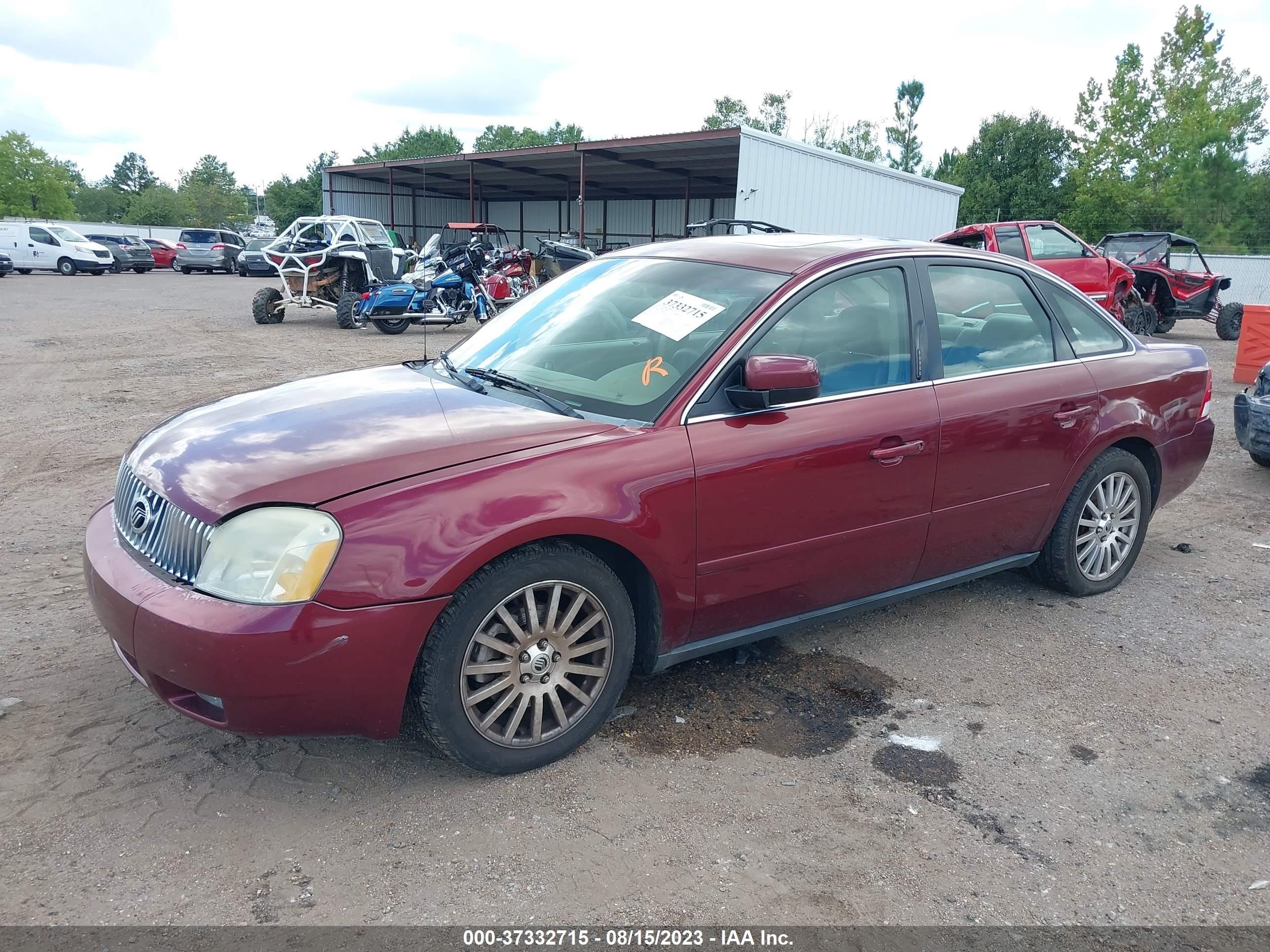 Photo 1 VIN: 1MEFM421X5G624168 - MERCURY MONTEGO 