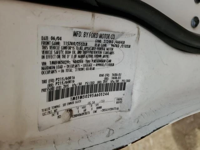 Photo 12 VIN: 1MEFM50295A605244 - MERCURY SABLE GS 