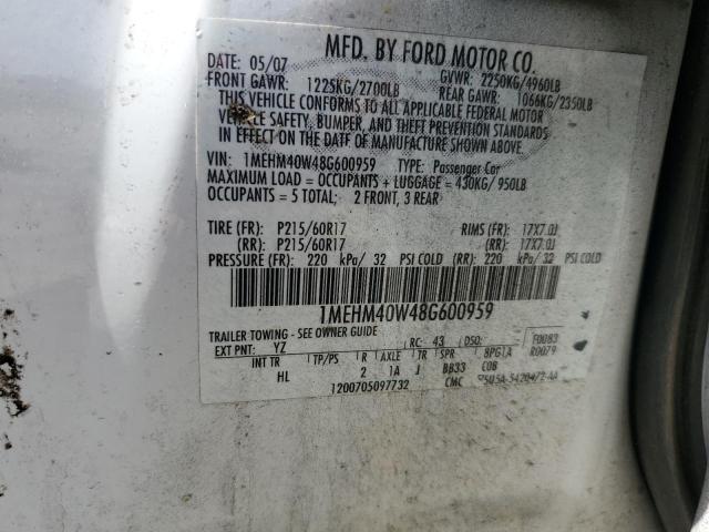 Photo 11 VIN: 1MEHM40W48G600959 - MERCURY SABLE LUXU 