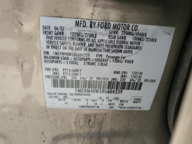 Photo 11 VIN: 1MEHM40W58G604339 - MERCURY SABLE 