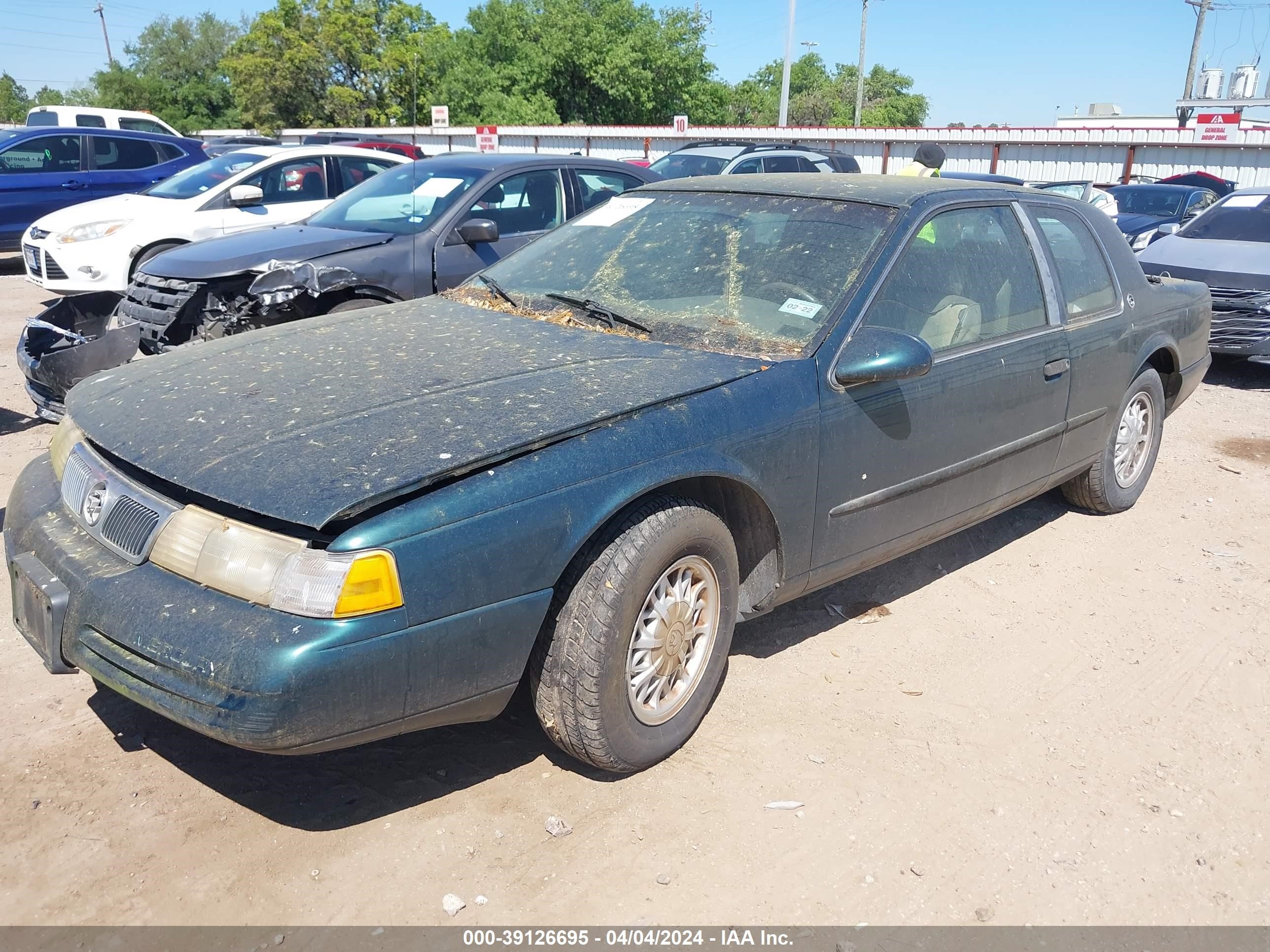 Photo 1 VIN: 1MELM6244SH641370 - MERCURY COUGAR 