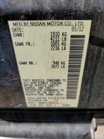 Photo 11 VIN: 1N4A13AP7DC103936 - NISSAN ALTIMA 