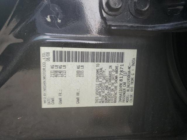 Photo 11 VIN: 1N4AA51E49C817871 - NISSAN MAXIMA S 