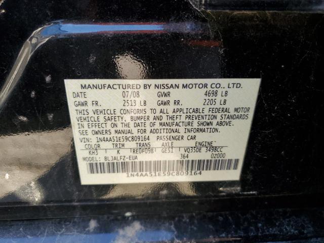 Photo 11 VIN: 1N4AA51E59C809164 - NISSAN MAXIMA 