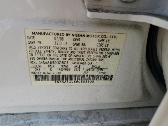 Photo 11 VIN: 1N4AA51E89C808803 - NISSAN MAXIMA S 