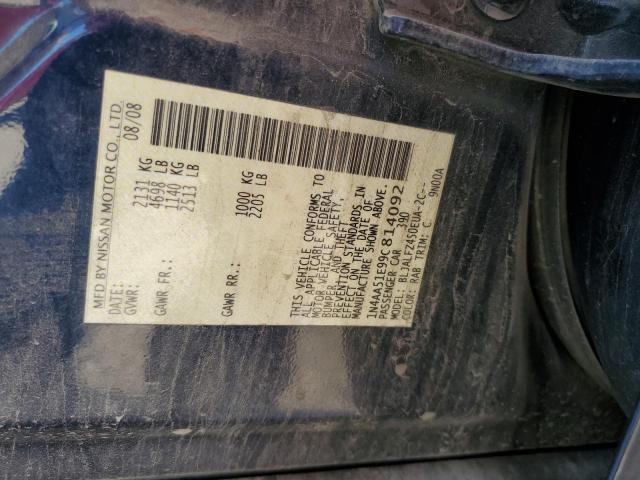 Photo 12 VIN: 1N4AA51E99C814092 - NISSAN MAXIMA S 