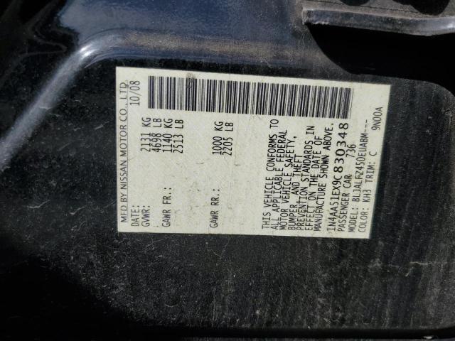 Photo 11 VIN: 1N4AA51EX9C830348 - NISSAN MAXIMA S 