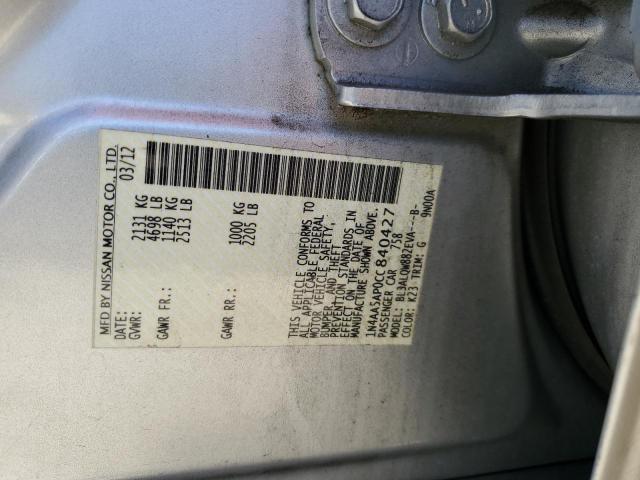 Photo 11 VIN: 1N4AA5AP0CC840427 - NISSAN MAXIMA S 