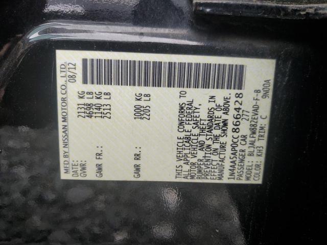 Photo 11 VIN: 1N4AA5AP0CC866428 - NISSAN MAXIMA 