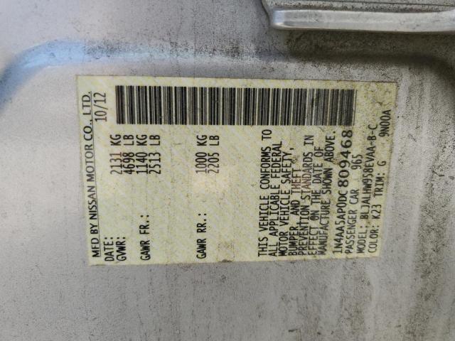 Photo 12 VIN: 1N4AA5AP0DC809468 - NISSAN MAXIMA 