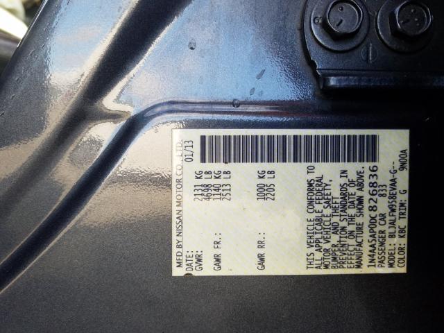 Photo 9 VIN: 1N4AA5AP0DC826836 - NISSAN MAXIMA S 