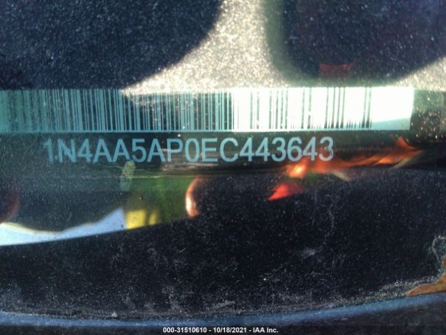 Photo 8 VIN: 1N4AA5AP0EC443643 - NISSAN MAXIMA 