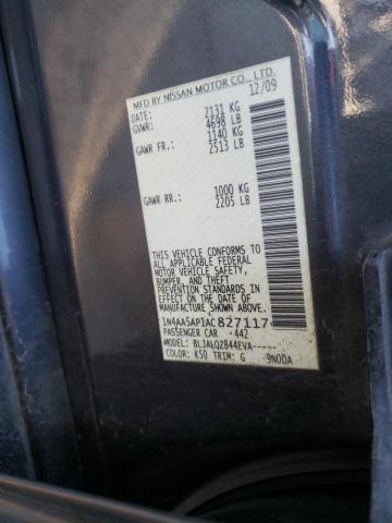 Photo 9 VIN: 1N4AA5AP1AC827117 - NISSAN MAXIMA S 