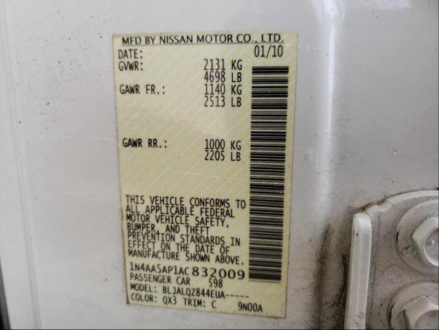 Photo 9 VIN: 1N4AA5AP1AC832009 - NISSAN MAXIMA S 