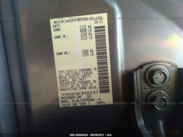 Photo 8 VIN: 1N4AA5AP1BC856537 - NISSAN MAXIMA 