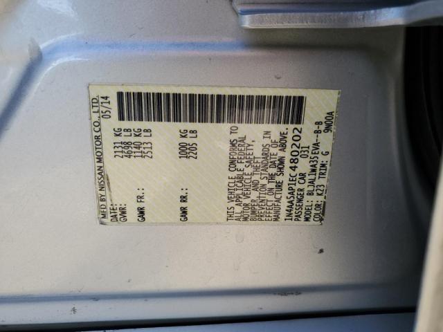 Photo 11 VIN: 1N4AA5AP1EC480202 - NISSAN MAXIMA 